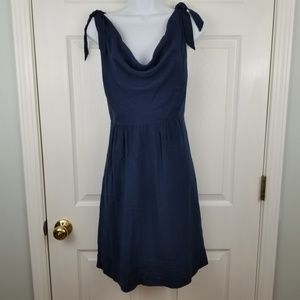 Maeve Anthropologie Navy Blue Sleeveless Dress